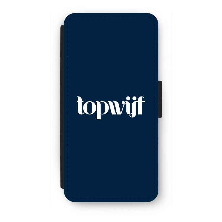 Topwijf Navy: iPhone SE 2020 Flip Hoesje