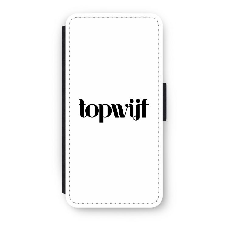 Topwijf Wit: iPhone SE 2020 Flip Hoesje