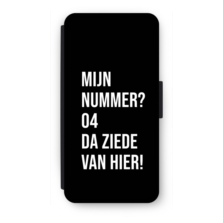 Da ziede van hier - Zwart: iPhone SE 2020 Flip Hoesje