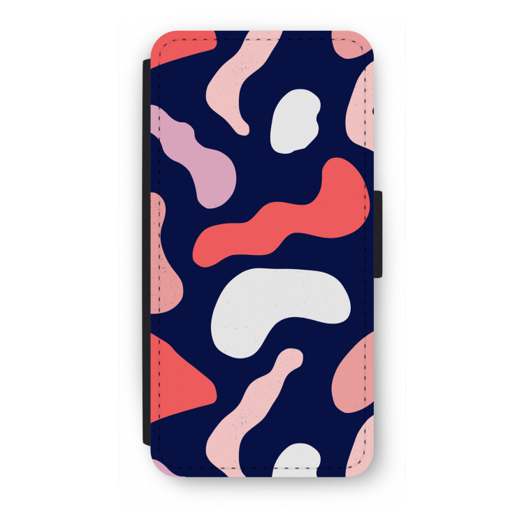 Memphis Shapes Pink: iPhone SE 2020 Flip Hoesje