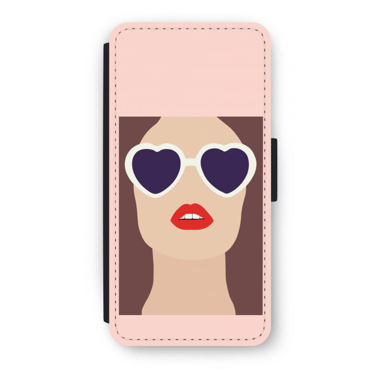 Red lips: iPhone SE 2020 Flip Hoesje