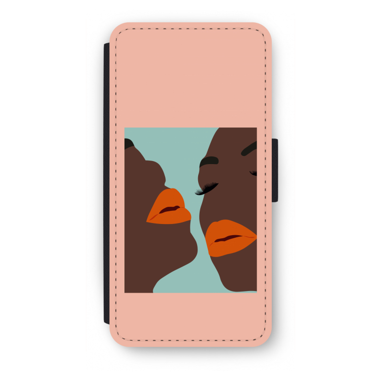 Orange lips: iPhone SE 2020 Flip Hoesje