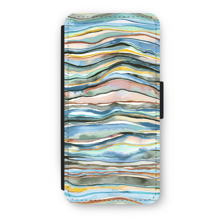 Watercolor Agate: iPhone SE 2020 Flip Hoesje