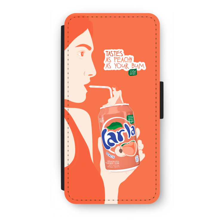 Peach please!: iPhone SE 2020 Flip Hoesje