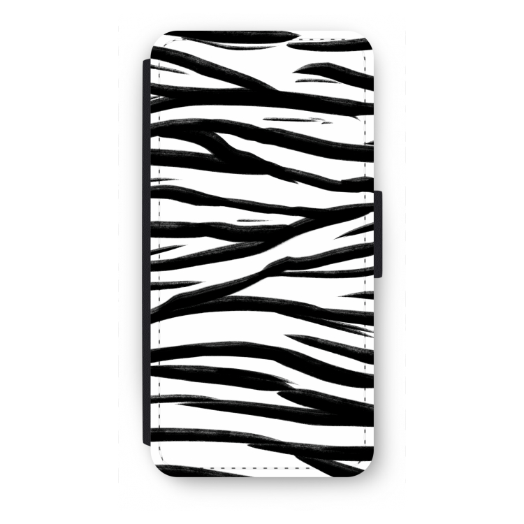 Zebra pattern: iPhone SE 2020 Flip Hoesje