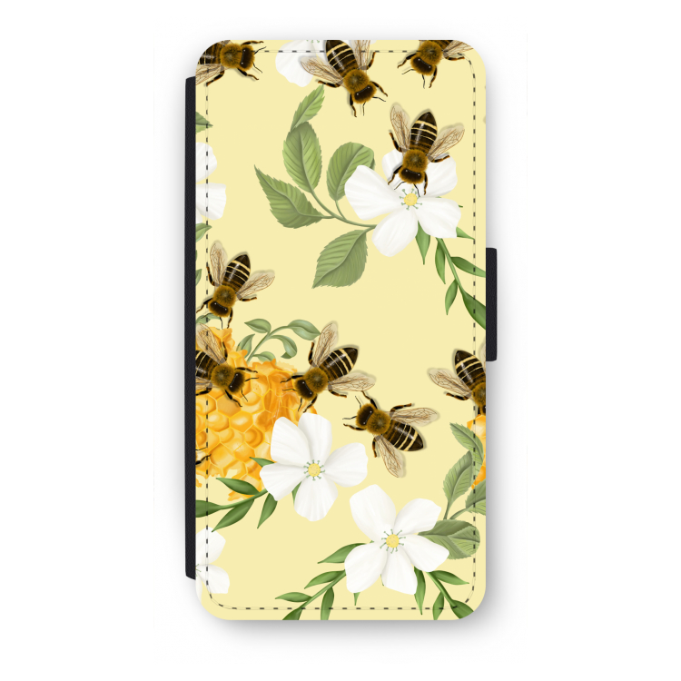 No flowers without bees: iPhone SE 2020 Flip Hoesje