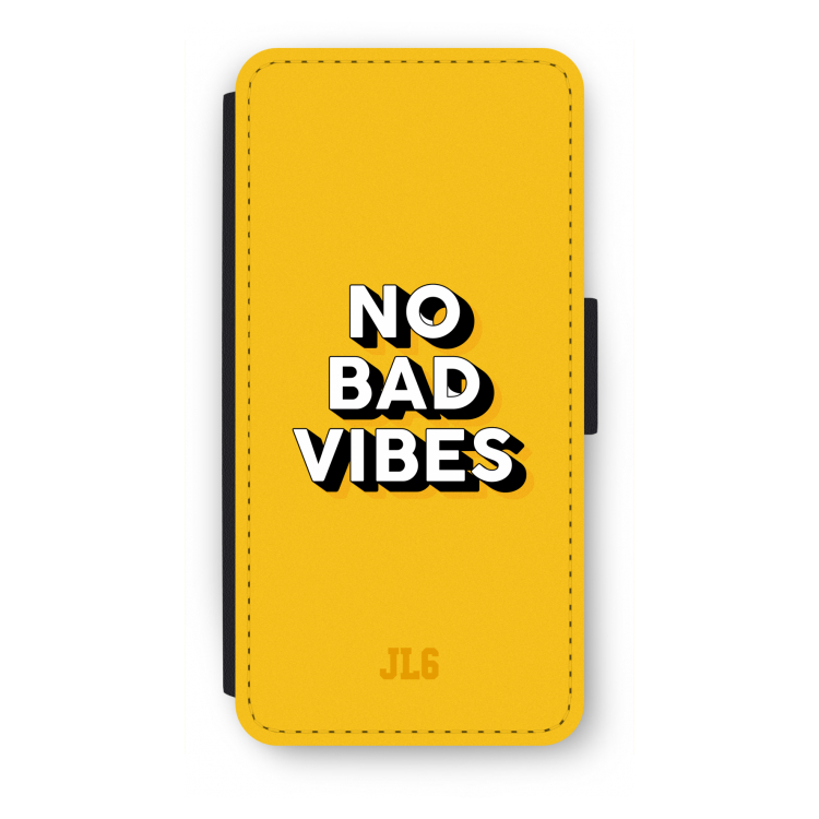 No Bad Vibes: iPhone SE 2020 Flip Hoesje