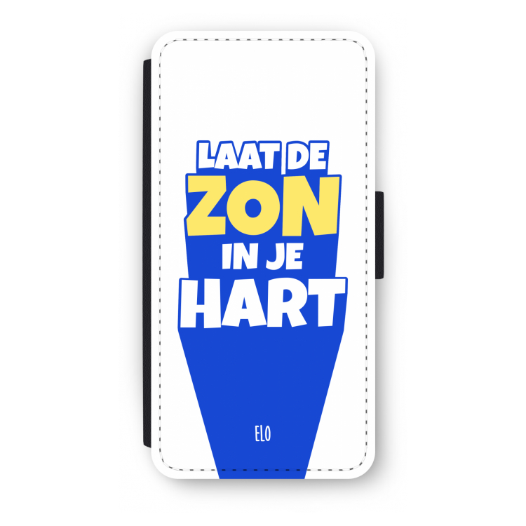 Laat de zon in je hart: iPhone SE 2020 Flip Hoesje
