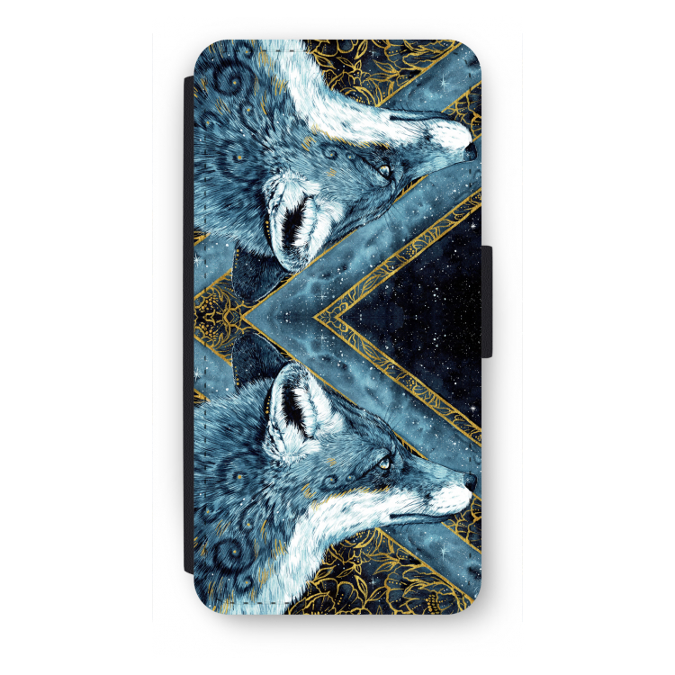 Golden Fox: iPhone SE 2020 Flip Hoesje