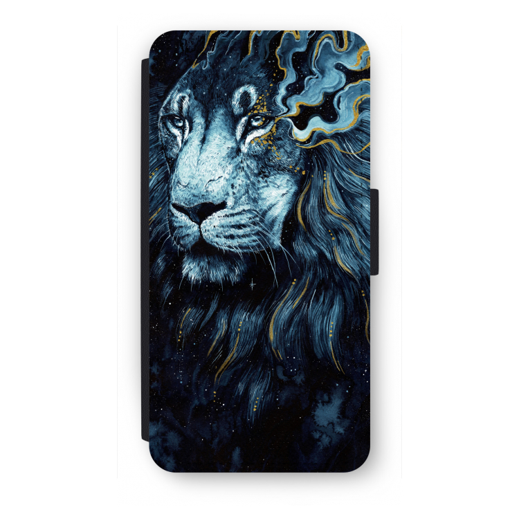 Darkness Lion: iPhone SE 2020 Flip Hoesje
