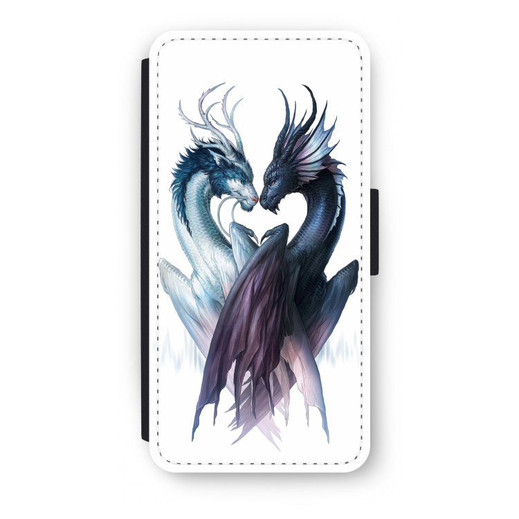 Yin Yang Dragons: iPhone SE 2020 Flip Hoesje