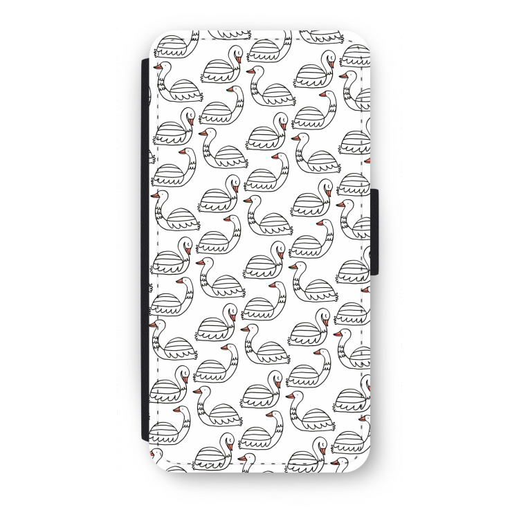Zwanen: iPhone SE 2020 Flip Hoesje