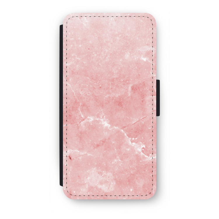 Roze marmer: iPhone SE 2020 Flip Hoesje