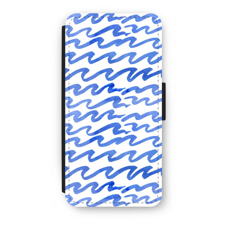 Blauwe golven: iPhone SE 2020 Flip Hoesje