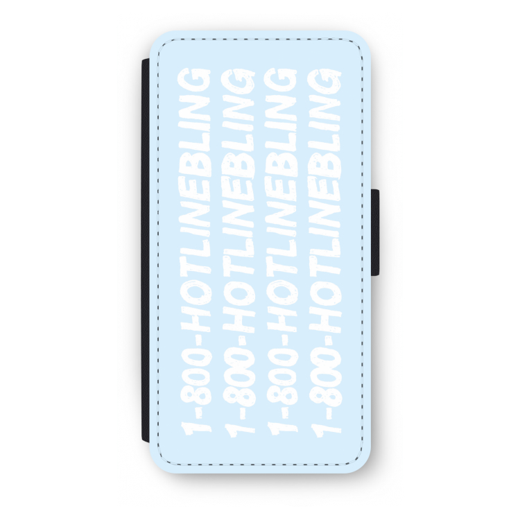 Hotline bling blue: iPhone SE 2020 Flip Hoesje