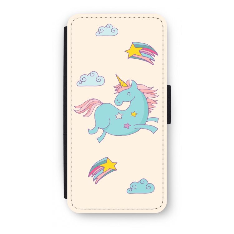 Vliegende eenhoorn: iPhone SE 2020 Flip Hoesje