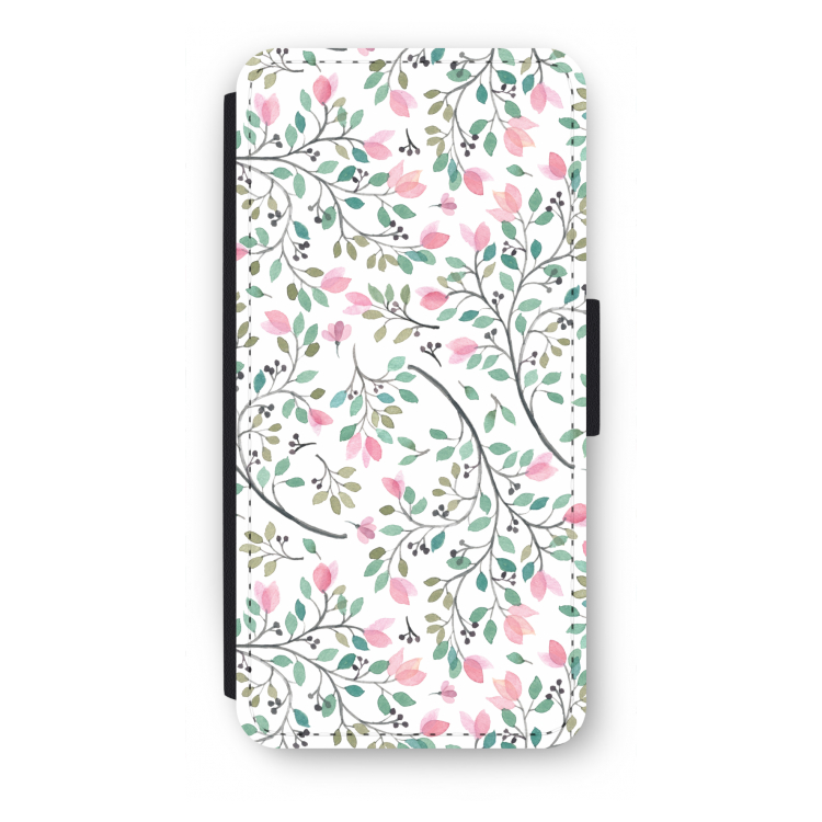 Sierlijke bloemen: iPhone SE 2020 Flip Hoesje