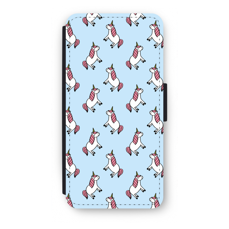 Eenhoorns overal: iPhone SE 2020 Flip Hoesje