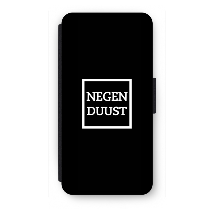 Negenduust black: iPhone SE 2020 Flip Hoesje