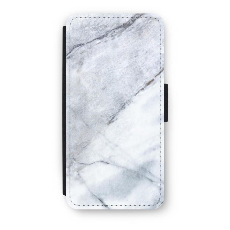 Witte marmer: iPhone SE 2020 Flip Hoesje