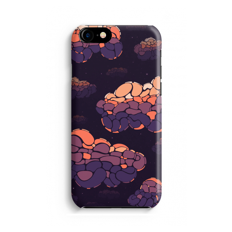Patroon Wolken: Volledig geprint iPhone SE 2020 Hoesje