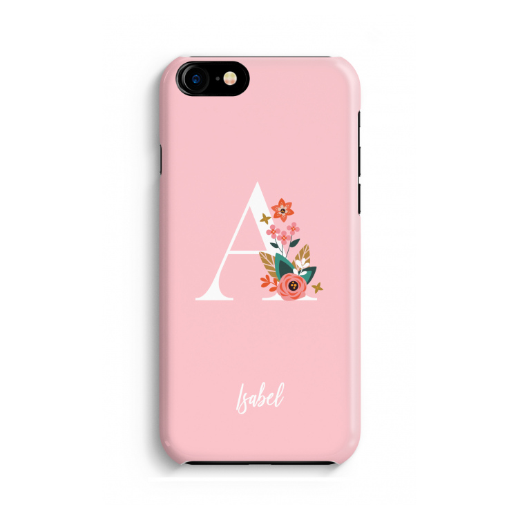 Pink Bouquet: Volledig geprint iPhone SE 2020 Hoesje