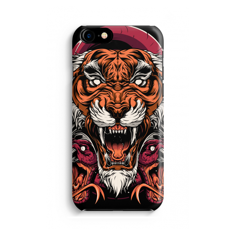 Tiger and Rattlesnakes: Volledig geprint iPhone SE 2020 Hoesje