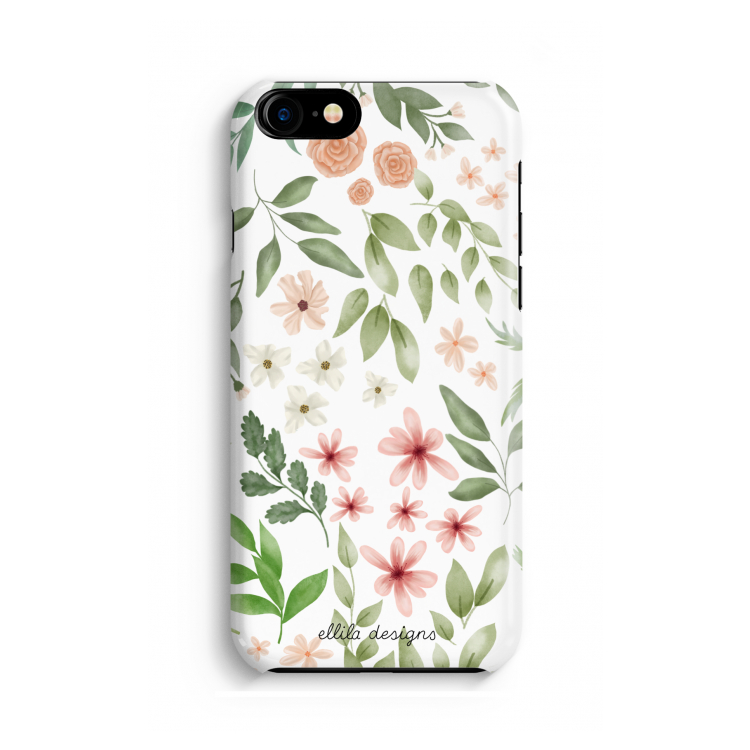 Botanical sweet flower heaven: Volledig geprint iPhone SE 2020 Hoesje