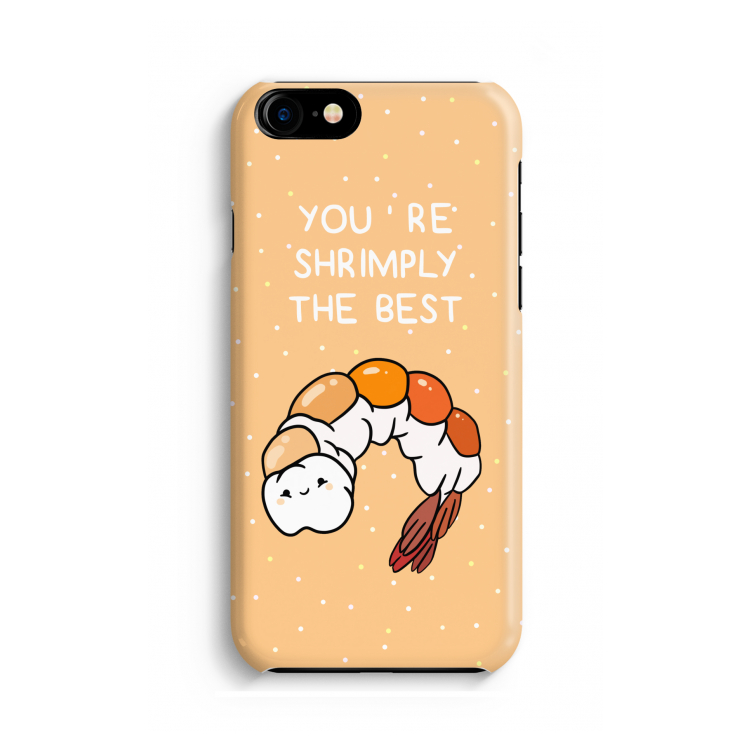 You're Shrimply The Best: Volledig geprint iPhone SE 2020 Hoesje