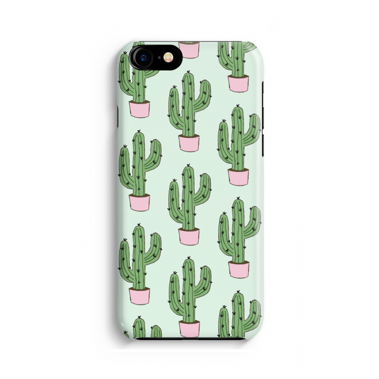 Cactus Lover: Volledig geprint iPhone SE 2020 Hoesje
