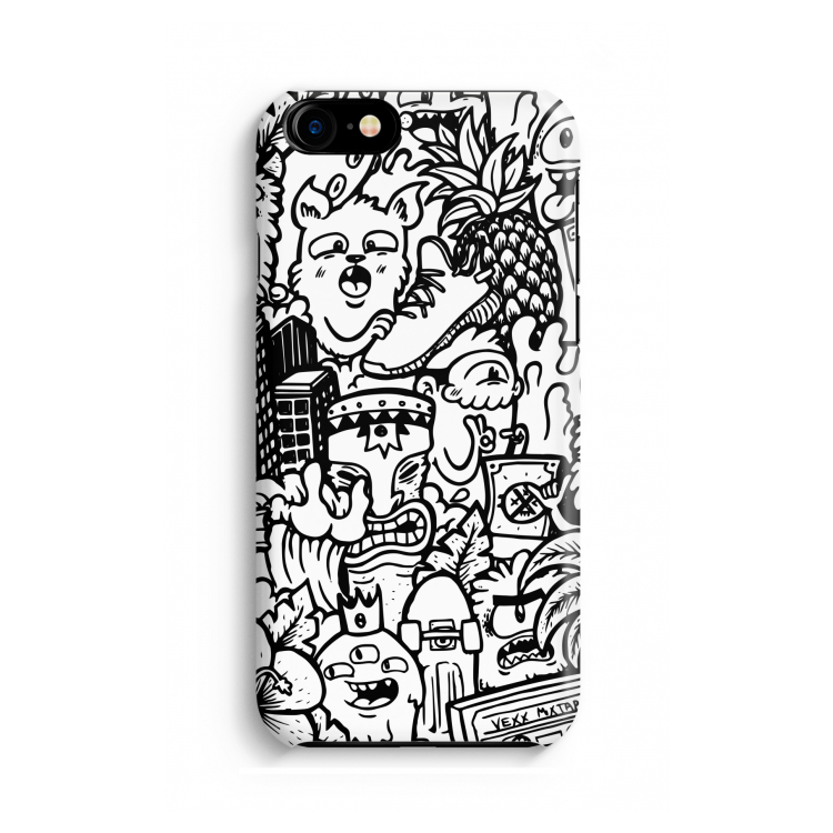 Vexx Mixtape #2: Volledig geprint iPhone SE 2020 Hoesje