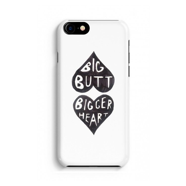 Big butt bigger heart: Volledig geprint iPhone SE 2020 Hoesje