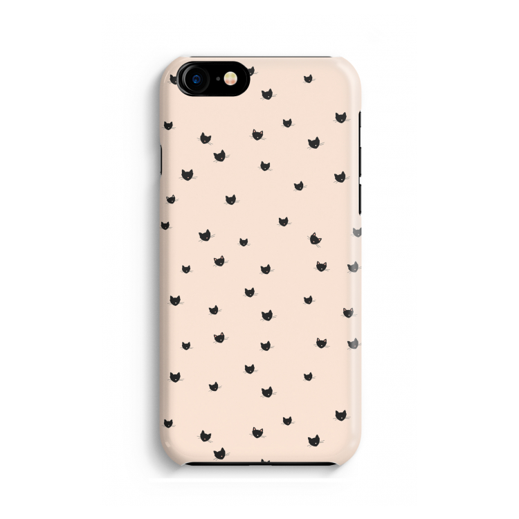 Kleine kattenkopjes: Volledig geprint iPhone SE 2020 Hoesje