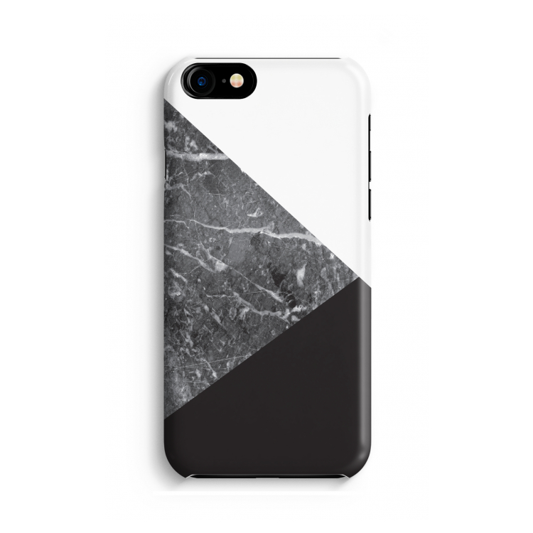 Combinatie marmer: Volledig geprint iPhone SE 2020 Hoesje