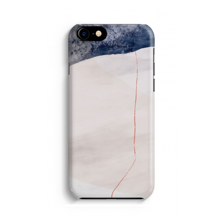 Stone White: Volledig geprint iPhone SE 2020 Hoesje