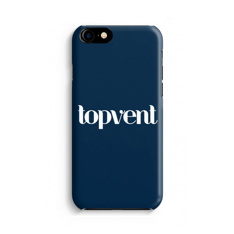Topvent Navy: Volledig geprint iPhone SE 2020 Hoesje