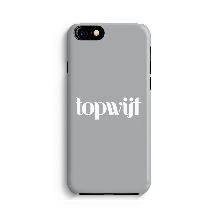 Topwijf Grijs Wit: Volledig geprint iPhone SE 2020 Hoesje