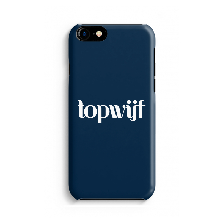 Topwijf Navy: Volledig geprint iPhone SE 2020 Hoesje