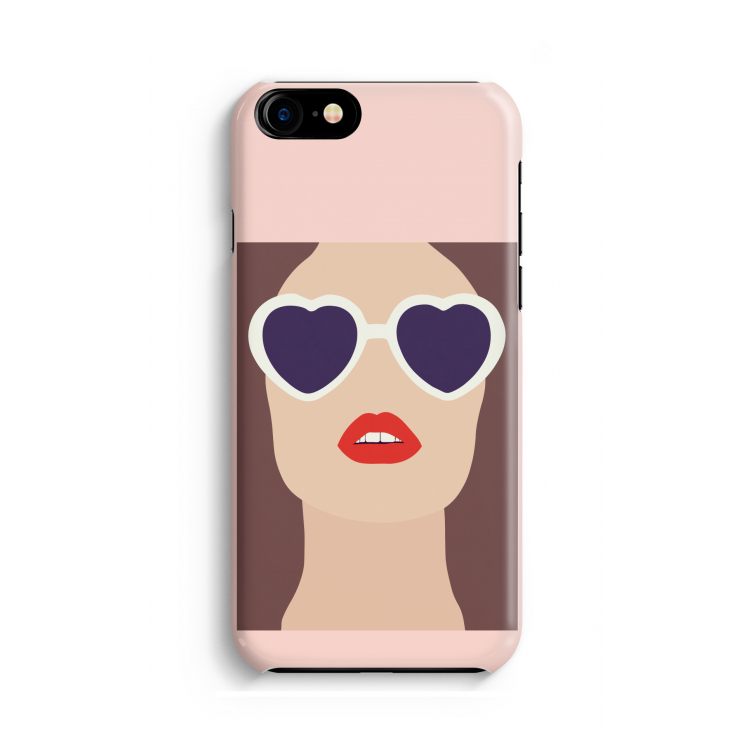 Red lips: Volledig geprint iPhone SE 2020 Hoesje