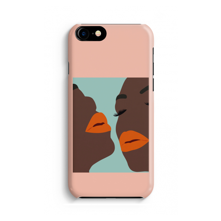 Orange lips: Volledig geprint iPhone SE 2020 Hoesje