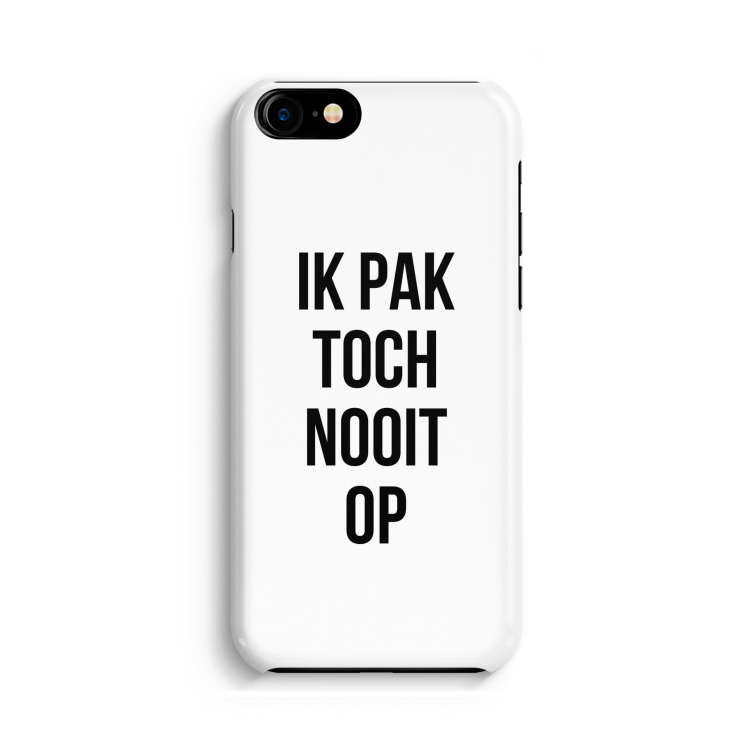 Ik pak nooit op: Volledig geprint iPhone SE 2020 Hoesje