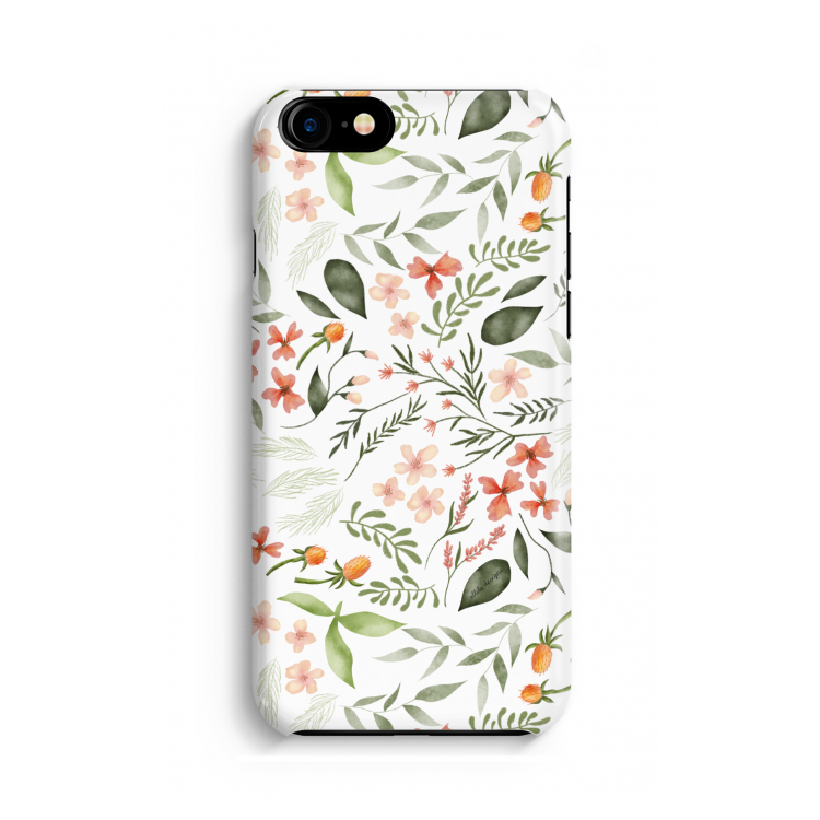 Sweet little flowers: Volledig geprint iPhone SE 2020 Hoesje