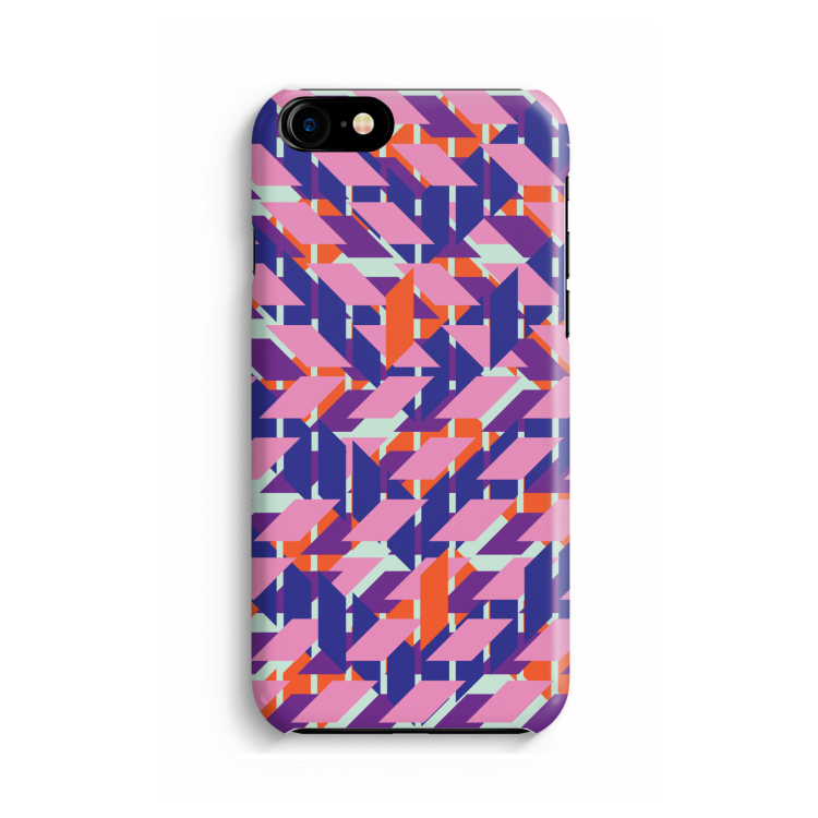 Skew Blush 3: Volledig geprint iPhone SE 2020 Hoesje