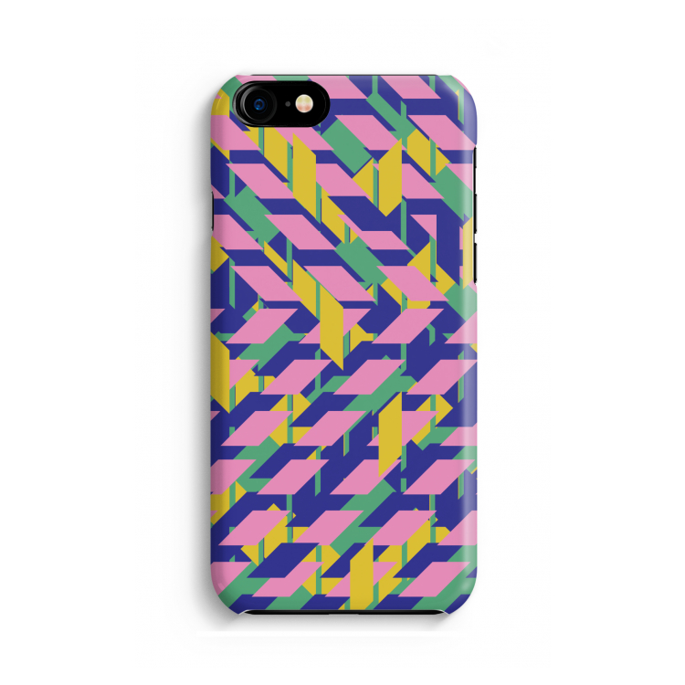 Skew Blush 1: Volledig geprint iPhone SE 2020 Hoesje