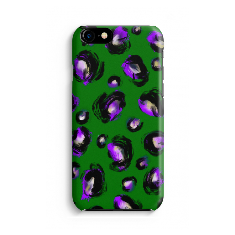 Green Cheetah: Volledig geprint iPhone SE 2020 Hoesje