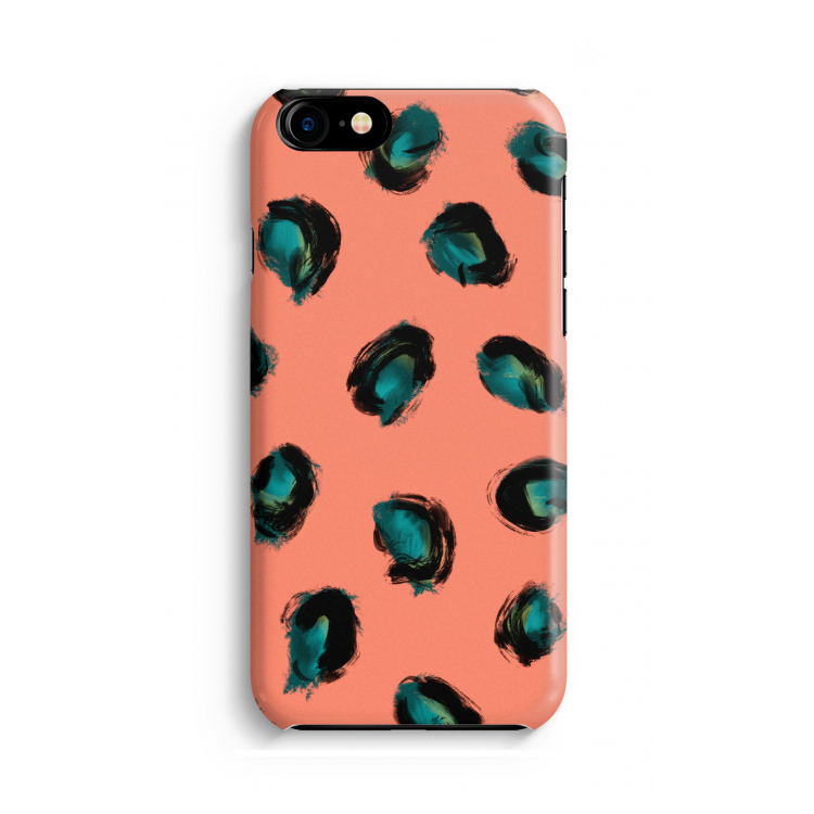 Pink Cheetah: Volledig geprint iPhone SE 2020 Hoesje