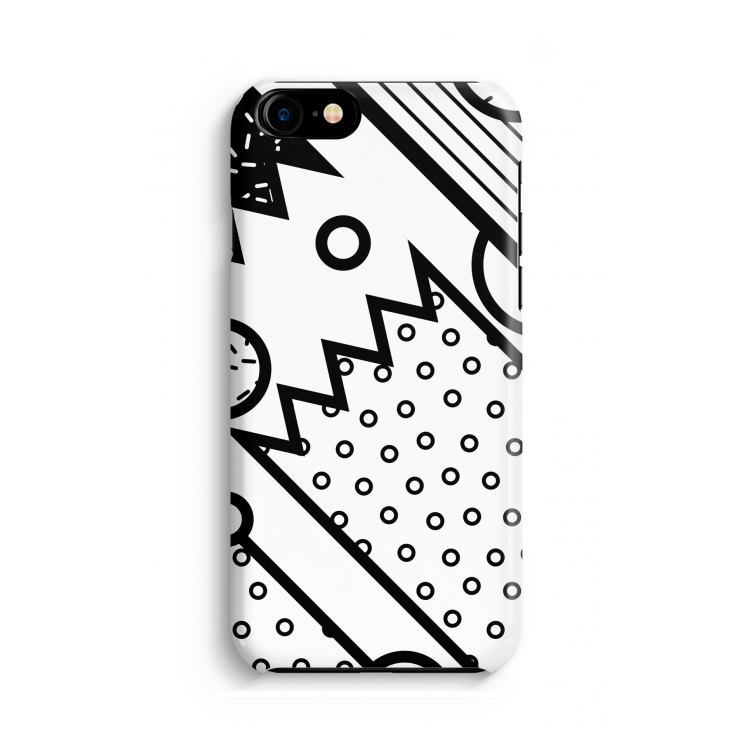 Pop Art #4: Volledig geprint iPhone SE 2020 Hoesje
