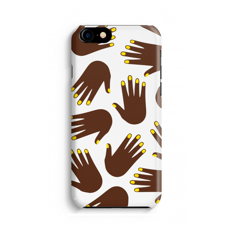 Hands dark: Volledig geprint iPhone SE 2020 Hoesje