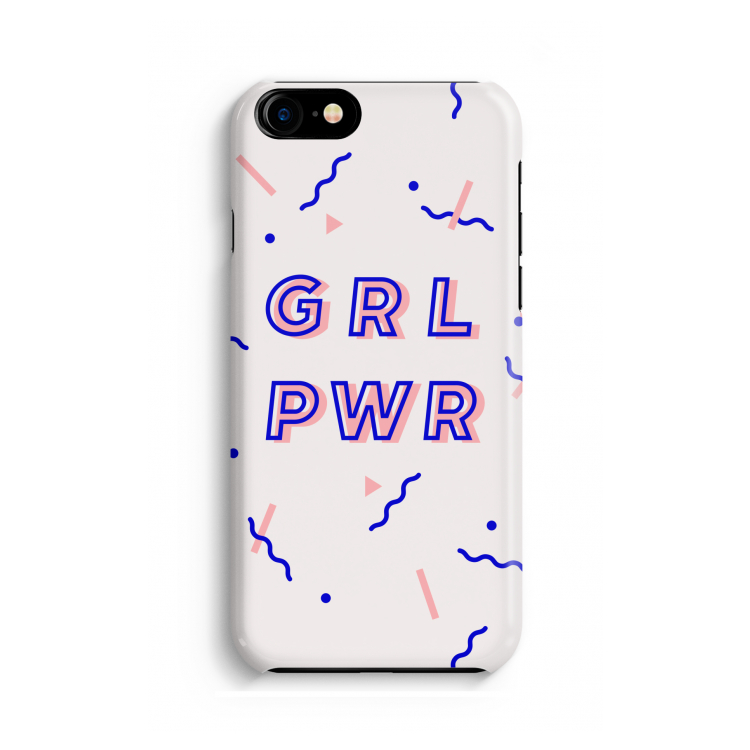 GRL PWR: Volledig geprint iPhone SE 2020 Hoesje