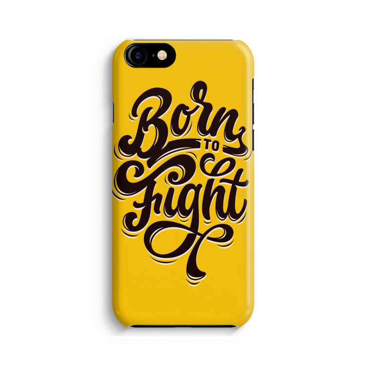 Born to Fight: Volledig geprint iPhone SE 2020 Hoesje
